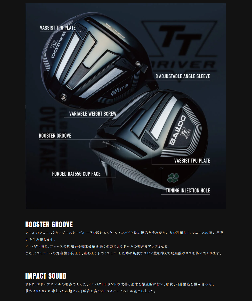 BALDO TT DRIVER GT1 FOUR HUNDRED TWENTY ドライバー （2024年モデル 